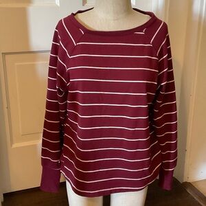 Striped Boatneck Long-Sleeve sleep top